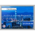 thumbnail image 3 of ArtToFrames 27.57x19.68 Inch - 70x50 CM Silver Puzzle Frame for 1000 piece Puzzles.1.25 Inch Custom MDF Puzzle Frames, Stainless Steel - Comes with Economy Acrylic, 3 of 6