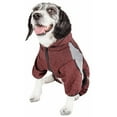 thumbnail image 3 of Pet Life  Active 'Fur-Breeze' Heathered Performance 4-Way Stretch Two-Toned Full Bodied Hoodie, 3 of 8