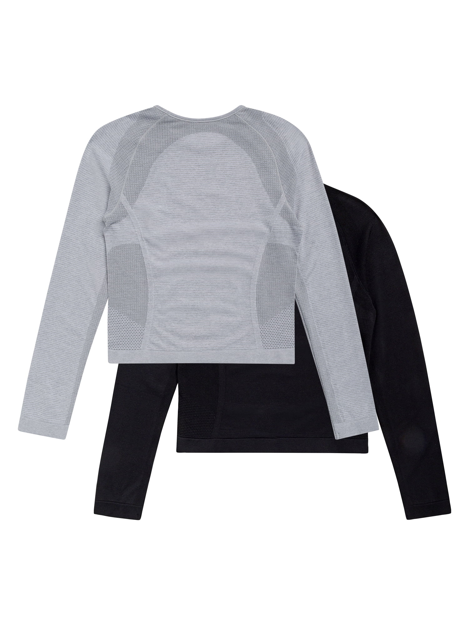 Athletic Works Girl's Active Long Sleeve Seamless Tee, 2-Pack, Sizes 4-18