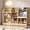 Maple Wood, variant on ROGALIS 3-in-1 Toy Storage Organizer, Stuffed Animal Storage with 4 Open Cubbies, Kids Montessori Low Cabinet Bookshelf, Toddler Kids Bookcase for Playroom Kids Room Nursery Classroom,Maple Wood