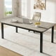 thumbnail image 1 of Yeshouse Mesa de comedor Industrial para 6-8 personas, mesa de cocina de madera de 78,7 "de largo con estructura de Metal resistente, 1 of 7
