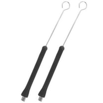 2 Pcs Drum Sticks and Brushes Percussion Drumstick Retractable Wire Drumsticks Telescopic Stainless Steel