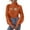 Orange, variant on Women's Fall Winter Loose High Neck Long Sleeve Knit Top - Chest Cutout Design,Solid Color Versatile Outerwear Sweater,Size:L