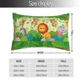 thumbnail image 2 of Honeii African Animals in the Jungle Print Pillow Cases,Plush Throw Pillow Covers,Decorative Pillowcase for Sofa, Couch, Living Room-16"x24", 2 of 6