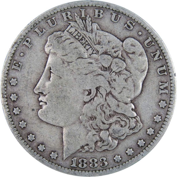 1883 Morgan Dollar VG Very Good 90% Silver $1 US Coin Collectible