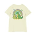 thumbnail image 4 of Odeerbi Teen Boys Girls Dinosaur Print T-shirt 3-14 Years Kids Short Sleeve Graphic Shirts Round Neck Crop Tee Top Teen Clothes Beige, 4 of 4
