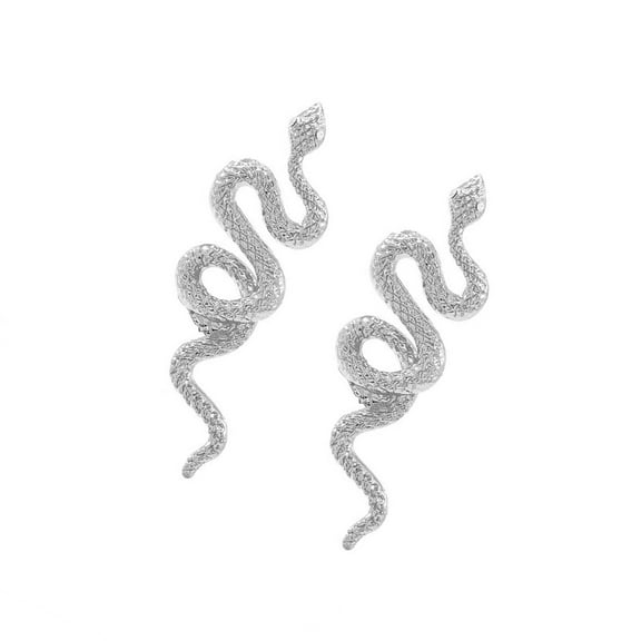 Fogun Stylish Snake Earrings Unisex Punk Earrings Fashionable Ear Jewelry Alloy Texture Ear Studs for Multifuntional Styling