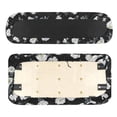 thumbnail image 7 of HUIACONG Black Floral Lattice Washable Golf Cart Seat Covers Kit for Club Car Golfcart Cushion, Dustproof Universal Golf Cart Seat Covers 2 Piece, 7 of 7