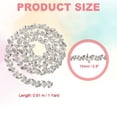 thumbnail image 2 of Uxcell 1 Yard Crystal Rhinestone Trim Close Chain Applique Embellishment for Sewing Crafts DIY Decoration Wedding Clothing Jewelry Making, White, 2 of 7