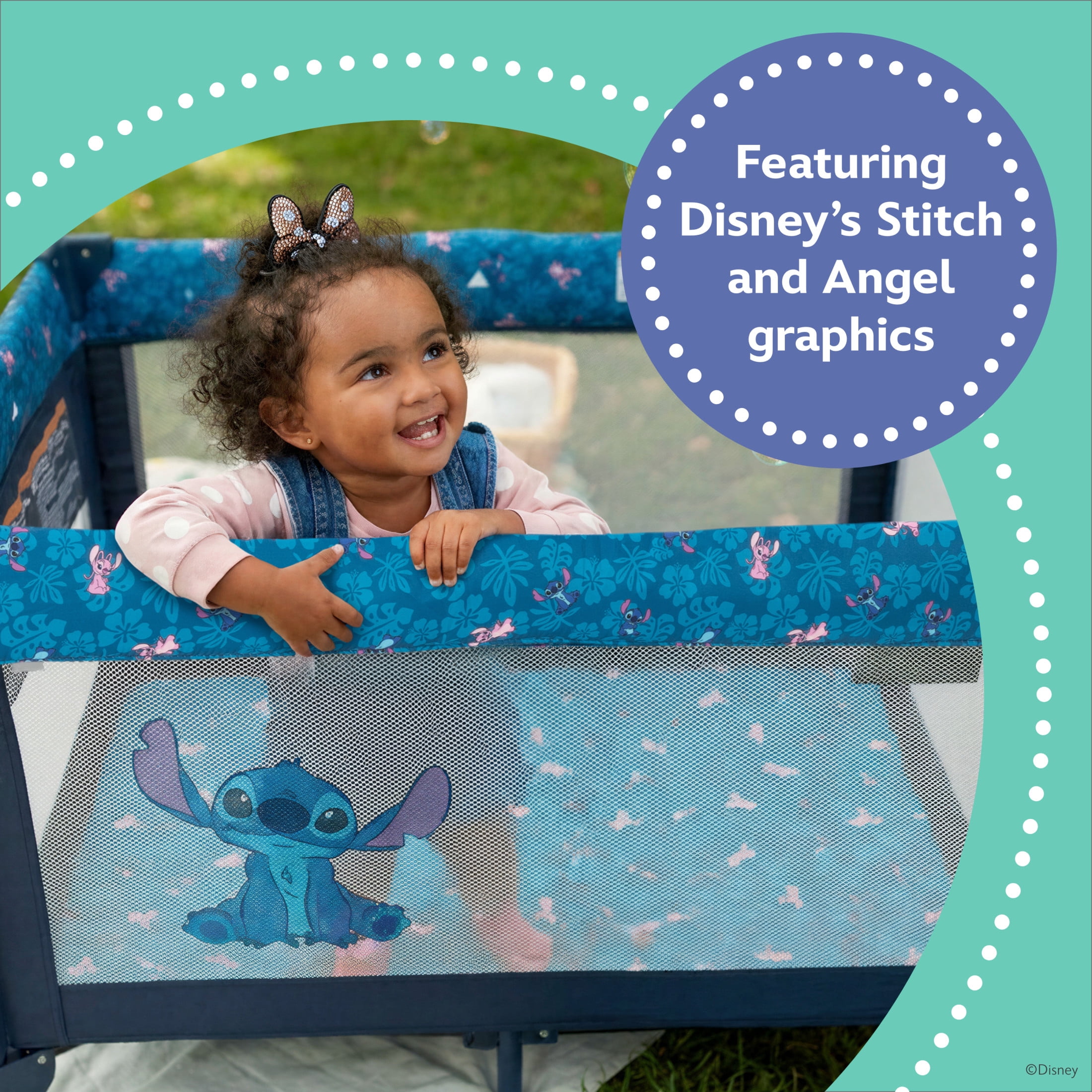 Disney Baby® 3D Ultra Play Yard, Tropical Stitch