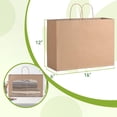 thumbnail image 2 of Bolsas de regalo Kraft Brothersbox de papel marrón, tamaño grande, 100 unidades, 40 x 15 x 30 cm, 2 of 9