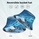thumbnail image 2 of Fotbe Mountain Cottage In Snow Sombrero Tipo Pescador con Estampado – Sombrero de Sol de Algodón de Moda para Playa, Golf, Pesca, 2 of 6