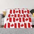 thumbnail image 1 of Fotbe Canada Manta de Franela con Estampado, Manta Ultrasuave para Cama, Sofá, Auto, Hipoalergénica y Antibolitas-40"x30", 1 of 6