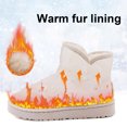 thumbnail image 3 of Slip On Bots Botas Nieve Tobillo Invernal La Plataforma Forrada Pieles Impermeables para Mujeres Al Aire Libre, 3 of 9