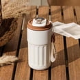 thumbnail image 1 of 15 oz Stainless Steel Coffee Mug,Vacuum Insulated Tumbler with temperature display,Coffee Thermos Outdoor,Camping Mug with Leak-Proof Lid,Portable Cups for Keep Hot/Ice,Mother's day gift, 1 of 5