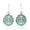 Green turquoise, variant on AeraVida Tree of Life with Green Turquoise Accents Sterling Silver Dangle Earrings