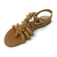 thumbnail image 2 of Victoria K Triple Flowers With Crossover Straps Sandals (Women), 2 of 4