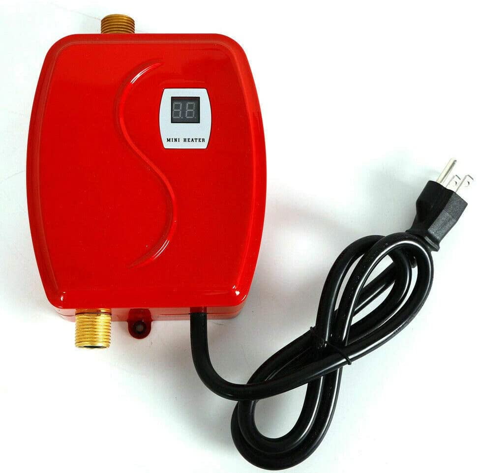 110V Mini Water Heater Instant Electric Tankless Wall Mounted Hot Water