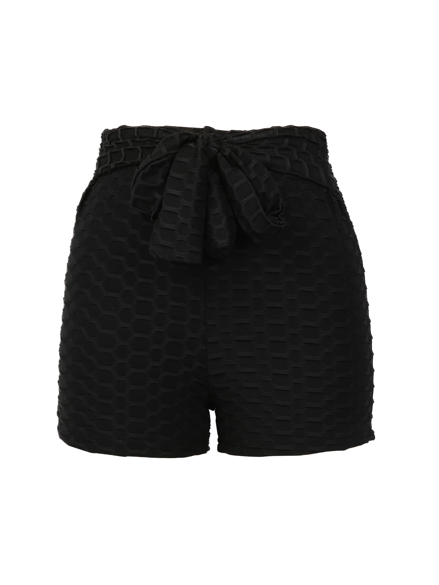 hirigin Women High Waist Sport Shorts, Honeycomb Type Stretchy Short Pants  