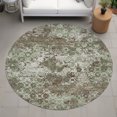 thumbnail image 6 of Addison Rugs Chantille Indoor/Outdoor Transitional Modern Olive Machine Washable Round Rug, 8' x 8', 6 of 7