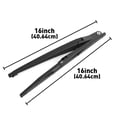 thumbnail image 2 of 16"+16" Rear Windshield Wiper Arm & Blade Set Compatible With Toyota SIENNA 2011-2021, 2 of 10