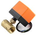 thumbnail image 2 of DC 12-24V G3/4" DN20 Brass 2 Way Motorized Ball Electrical Valve for Flow Control, 2 of 5