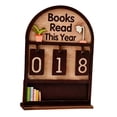 thumbnail image 3 of DOLITY Books Read This Year Counter Book Lover Gift up to 999 Books Reading Tracking Coffee Color, 3 of 7