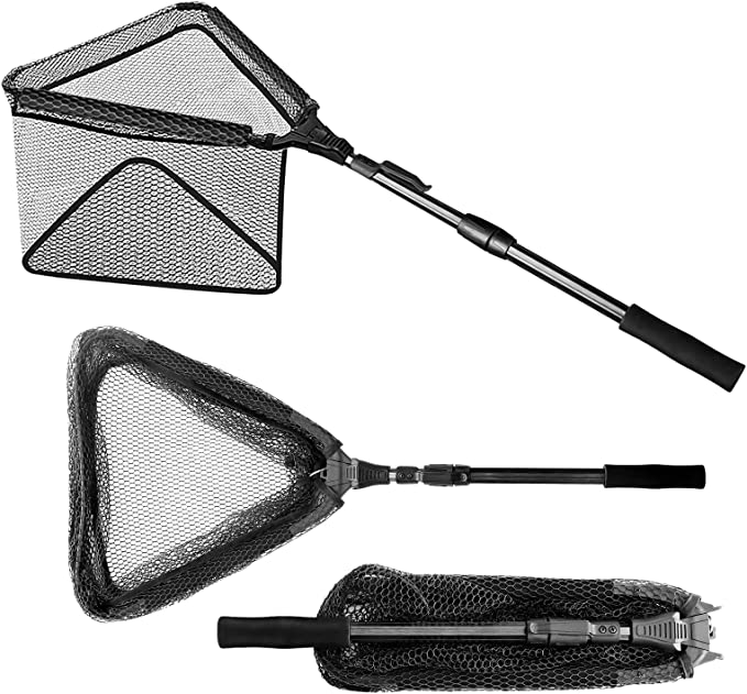 Topline Tackle Floating Fishing Net for Salmon Rubber Coated &Foldable