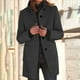 thumbnail image 1 of Chaquetas y abrigos casuales de manga larga sin capucha para mujer, moda informal, de manga larga, sin capucha, con bolsillos y botones, chaqueta de poliéster para mujer, 1 of 6