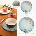 thumbnail image 2 of SKYSONIC Snowman Christmas Cute Pot Holders Trivets, 2 Pcs Heat Resistant Trivets,Winter Bauble Blue Cotton Thread Weave Mats for Hot Pads Pans Pot Bowl Teapot for Kitchen Decor, 2 of 7