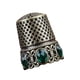 thumbnail image 5 of Dedal de costura, protector de dedal, dedal resistente con punta de dedo, protectores de dedal para coser Cristal de bronce, 5 of 9