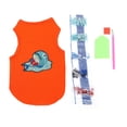 thumbnail image 3 of Dog Tshirt Cute Soft Breathable Animal Patterned Puppy Clothes with Rhinestones for Pets Decoration ProtectionOrange M, 3 of 14