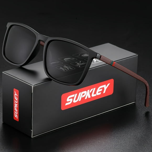 Stylish SUPKLEY Polarized Sunglasses for Men - Lightweight, Comfortable, UV Protection, Anti-Glare, Wide Vision, Ideal Gift for Outdoor Enthusiasts, Friends, and Family