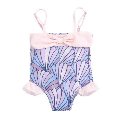 

Kids Swimsuit Toddler Baby Kids Girls Strap Floral 1 Piece Sleeveless Swimsuit Bathing Suit Beachwear Swimwear swimming suits for Kids