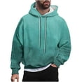 thumbnail image 2 of Blczomt Pullover Sweatshirts Men Winter Hoodie Sweatshirt Gradient Loose Blue Casual Mens Clothing, 2 of 6