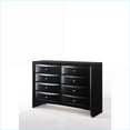 thumbnail image 5 of Dressers, Modern Black 8-Drawer with No Assembly, Okume Veneer Top | Black | Synthetic Wood, 5 of 6