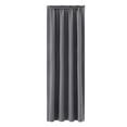 thumbnail image 2 of HCBY Solid Modern Blackout Thermal Window Curtains with Rod Pocket - 100%Polyester Fabric for Bedroom, Living Room or Kitchen(Gray,71"x38"), 2 of 4