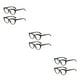 thumbnail image 2 of Qarigey 2 uds ojo de gato gafas de moda lentes transparentes mujeres filtro de luz gafas curvadas espejo pierna para negro Type1 NO1, 2 of 6