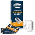 thumbnail image 1 of czcpp-Double Edge Safety Razor Blades - 50 Count for Men and Women - Platinum Coated for Bread Lame, Smooth and Precise Shave - Fits All Safety Razors, 1 of 4
