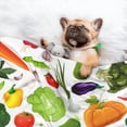 thumbnail image 3 of Yiaed Vegetables2 Print Dog Blankets-Cat Blanket Washable for Couch Protection,Puppy Blanket, Soft Plush Reversible Throw Furniture Protector-Large, 3 of 8