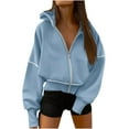thumbnail image 1 of Timegard Oversized Sweatshirt for Women Thumb Hole Side Split Pullover Fall Loose Long Sleeve Tops, 1 of 8
