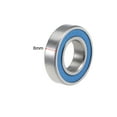 thumbnail image 3 of Uxcell Deep Groove Ball Bearing Thin Section Double Seal Chrome Steel Blue Cover 12x24x6mm, 3 of 4