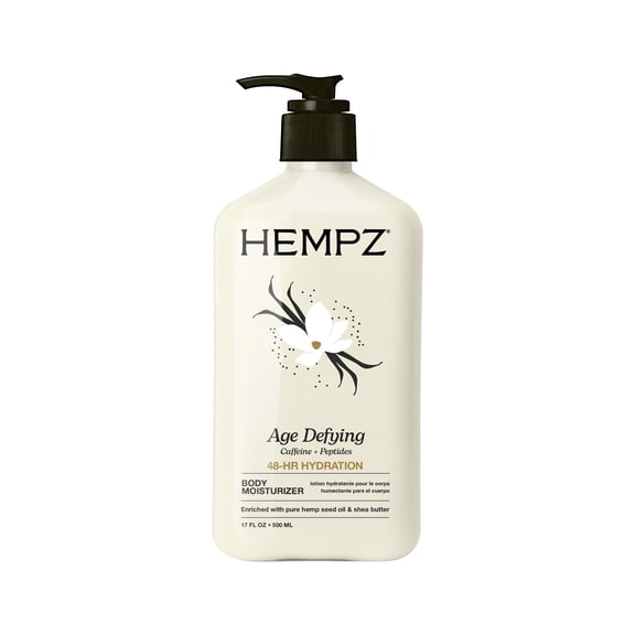 Hempz Age Defying Moisturizing Lotion for Dry Skin with Caffeine   Peptides, 17 fl oz