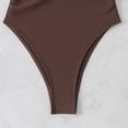 thumbnail image 5 of Womens Bikini Swimsuits, Women One Piece Swimsuits, Ladies Swimsuits, Womens Swimsuits, Tummy Control Swimsuits for Women One Piece Bathing Suit Push Up Slimming Swimwear, Brown XL, 5 of 7