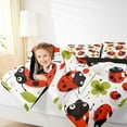 thumbnail image 4 of Manfei Ladybug Queen Comforter Set,St.Patrick Day Bedding Sets,Lucky Four Leaves Clover Bedding Comforter Set For Girls Boys,Breathable Home Decor Reversible,3pcs, 4 of 8