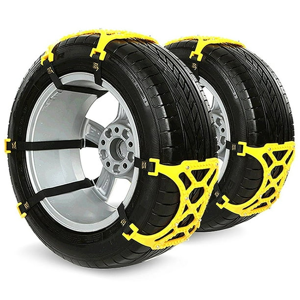 Snow Chains AntiSkid Emergency Snow Tire Chains with Tension Straps