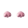 thumbnail image 1 of kurtrusly Cabinet Handle Heart Shape Solid Color Replacement Decorative Home Kitchen Bathroom Drawer Door Pull Knob Accessories Pink 2Set, 1 of 6