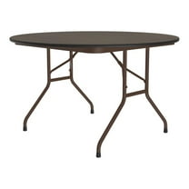Correll CF Series 29x48" Traditional Wood Folding Table in Walnut