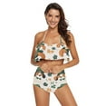 thumbnail image 2 of Ckdifva Four Leaf Clover Dogs Womens High Waisted Bikini Set Two Piece Swimsuit Bathing Suits, 2 of 5
