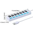 thumbnail image 3 of YUEVE Super Air Jacks Port USB Hub Splitter 7 Port USB 2.0 Hub For Laptop USB Port Expander With On/Off Individual Compatible For All USB Device, 3 of 7